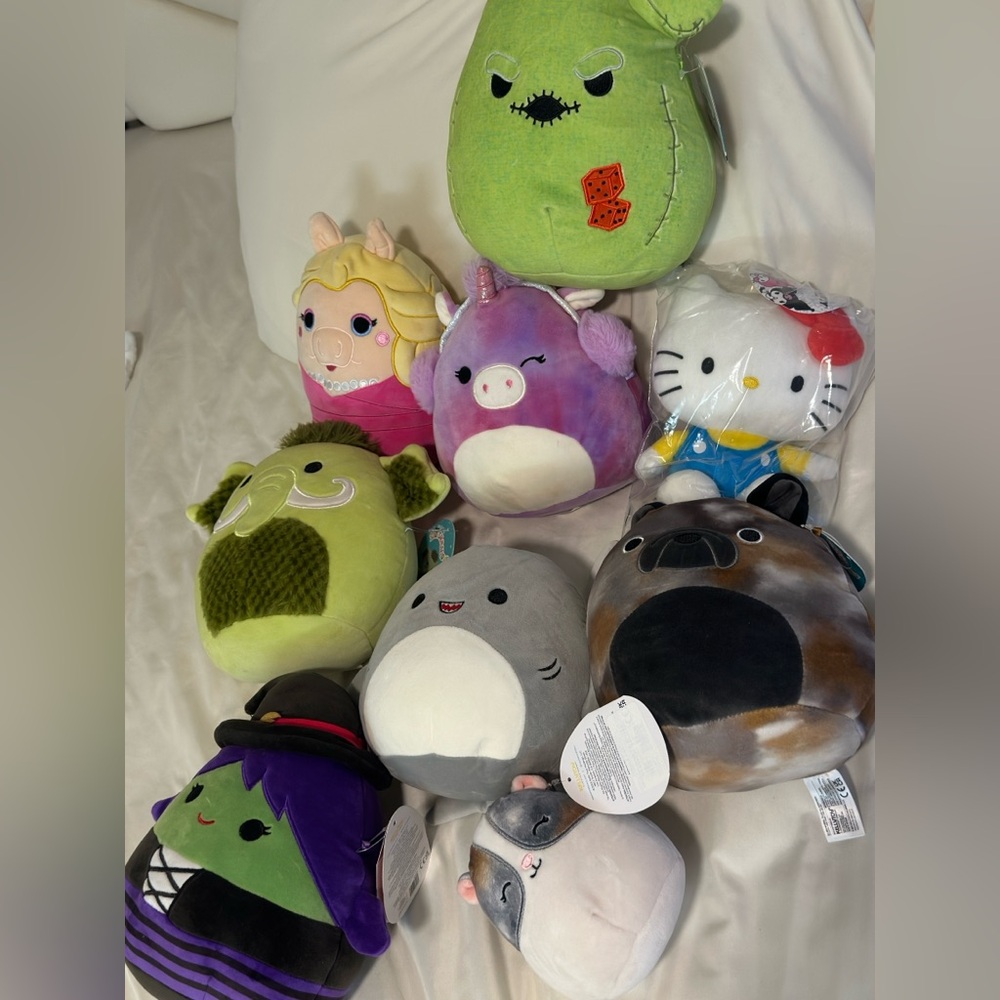 Colorful Plush Toy Set of 8 plush + free gift